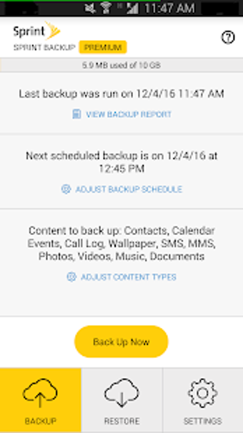 Image 0 for Sprint Backup