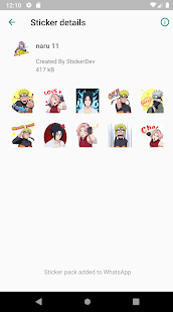 Imagen 1 para Naruto Sticker Wa