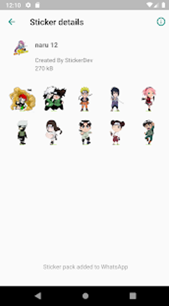 Imagen 0 para Naruto Sticker Wa