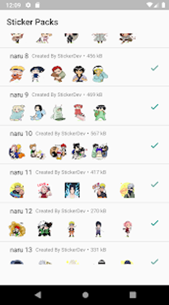 Image 0 for Naruto Sticker Wa