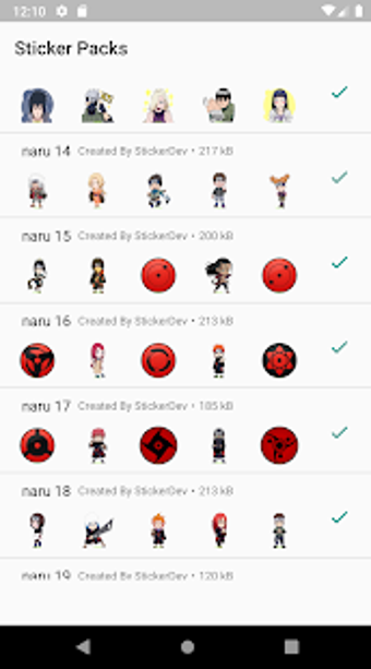 Imagen 2 para Naruto Sticker Wa