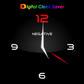 Imagen 0 para Digital Clock Saver Negat…
