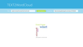 Image 1 for TEXT2WordCloud for Window…