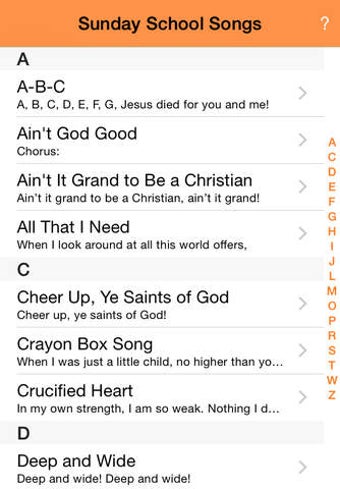 Image 0 for Sunday School Songs