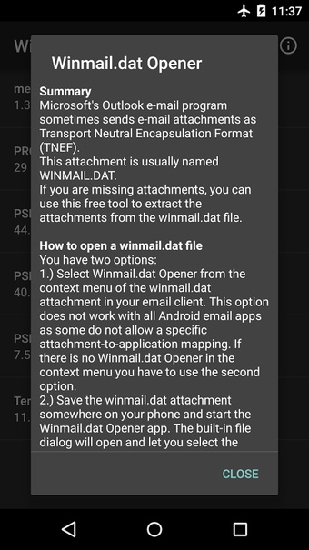 Imagen 1 para Winmail.dat Opener