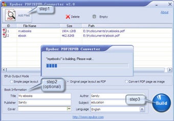 Image 0 for Epubor PDF2EPUB Converter