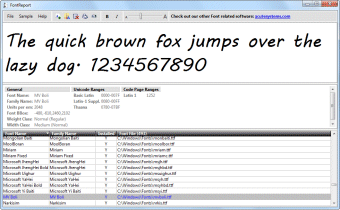 Image 0 for FontReport Lite