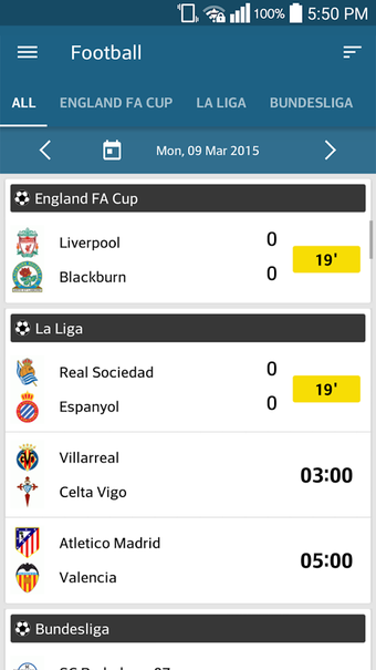 Image 0 for ScoreCenter Live : All sp…