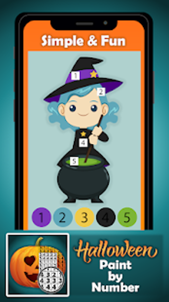 Imagen 3 para Halloween Paint by Number