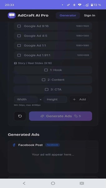 Image 0 for AdCraft AI Pro