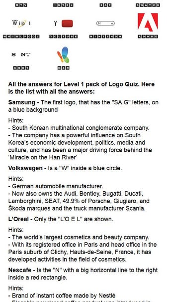 Image 2 for Answers for Logo Quiz