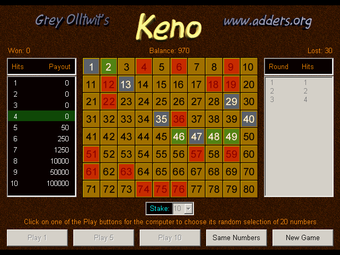 Image 0 for Keno