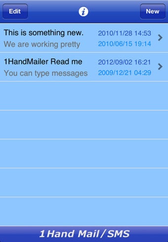 Image 0 for 1Hand Mail / SMS Keyboard