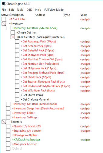 Image 0 for AC Odyssey Inventory Edit…