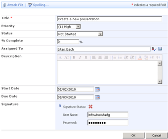 Image 0 for Electronic Signature Fiel…