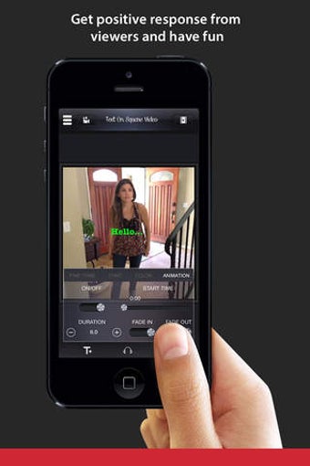 Image 0 for Text On Square Video Free