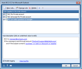 Imagen 0 para Auto BCC/CC for Microsoft…