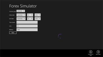 Imagen 1 para Forex Simulator for Windo…