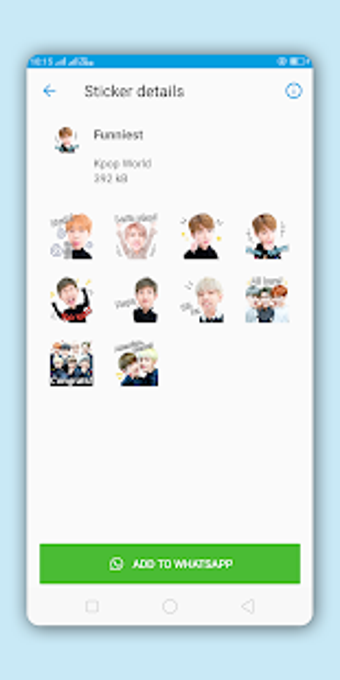 Image 0 for BTS Stickers for Whatsapp