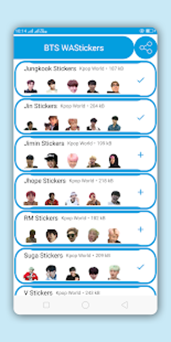 Image 1 for BTS Stickers for Whatsapp