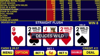 Image 3 for Deuces Wild Video Poker
