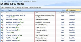 Image 0 for SharePoint Document Auto …