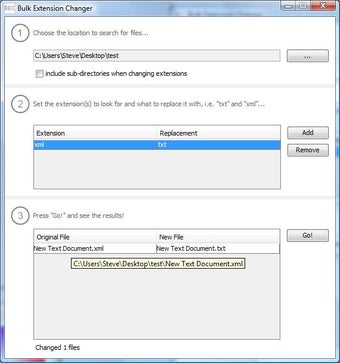 Image 0 for Bulk Extension Changer