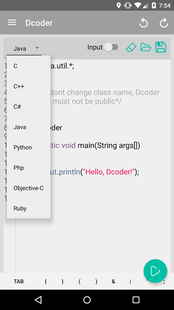 Image 0 for Dcoder, Compiler IDE :Cod…