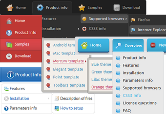 Image 0 for CSS3 Menu