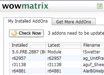 Imagen 0 para WowMatrix WoW Addon Updat…