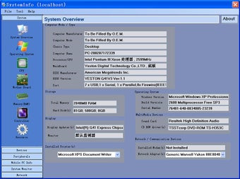 Image 0 for PC System Info