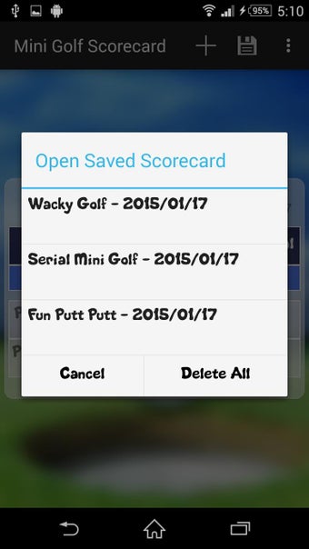 Image 0 for Mini Golf Scorecard Free