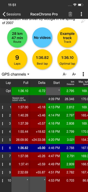 Image 1 for RaceChrono Pro