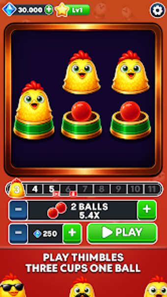 Imagen 0 para Thimbles Game - Find  Win