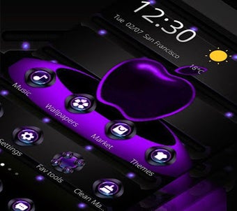 Imagen 3 para Violet Neon Apple Tech Th…