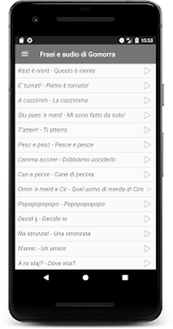 Imagen 2 para Frasi e audio di Gomorra