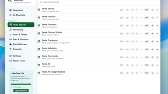 Imagen 0 para Mac Excel Shortcuts