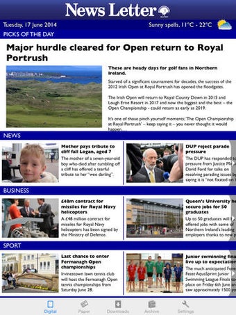 Image 0 for The News Letter Newspaper