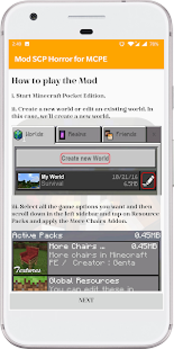 Image 2 for Mod SCP Horror for MCPE