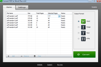 Image 0 for Convert PDF to Word Plus