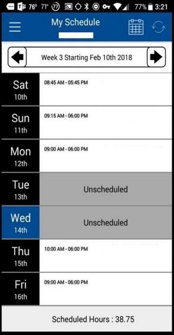 Imagen 0 para My Walmart Schedule