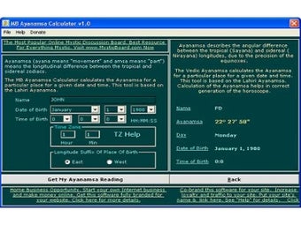 Image 0 for MB Ayanamsa Calculator