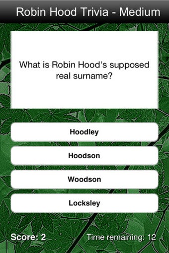 Image 1 for Robin Hood Trivia