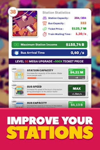 Imagen 3 para Idle Train Station Tycoon…