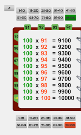 Image 0 for Multiplication table: fas…