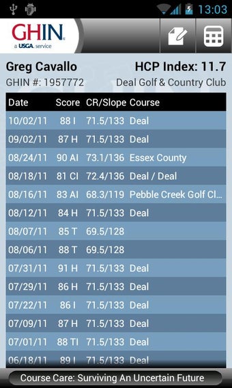 Image 0 for GHIN Mobile