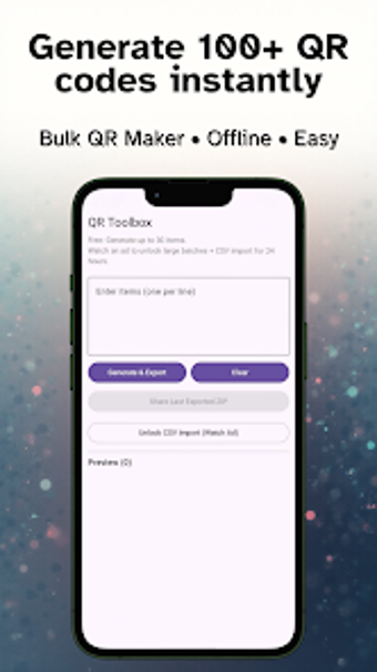 Image 0 for QR Toolbox - Bulk Generat…