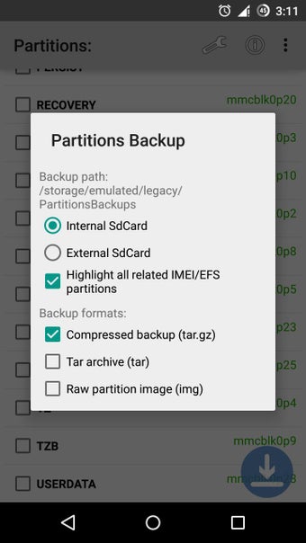 Image 0 for Partitions Backup & Resto…