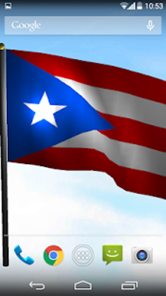 Imagen 2 para Puerto Rico Flag LiveWall…