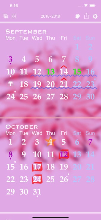 Image 0 for AllinOne Year Calendar